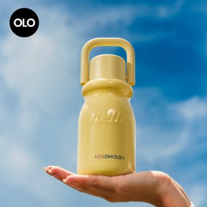 HOLOHOLO小奶杯保温杯鹅黄色430ml