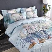 金丝莉数码印全棉四件套室有兰香200*230cm