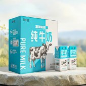 简爱 限定牧场优质蛋白 生牛乳营养纯牛奶200ml*12盒
