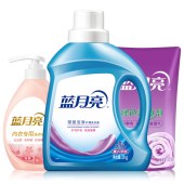 蓝月亮洁净薰2kg+内衣洗衣液500g+薰衣草绿色柔顺剂袋500g