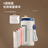 维米仕（vimees）智能温显咖啡杯420ml 米咖色VM-H031