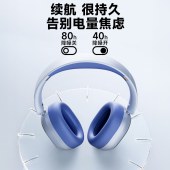 飞利浦头戴式蓝牙耳机TAH6519白色
