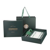 星巴克经典绿色款弹跳提绳杯礼盒795mL11149726