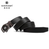 SHERIDAN喜来登男士商务休闲头层牛皮自动扣皮带NL190358S