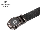 SHERIDAN喜来登男士商务休闲头层牛皮自动扣皮带NL190358S