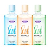 舒客沁爽清新漱口水酷爽薄荷+果爽鲜橙+茶爽清新混合口味500ml*3瓶