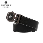 SHERIDAN喜来登男士商务休闲头层牛皮自动扣皮带NL190358S