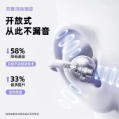 纽曼夹耳式OWS蓝牙同声翻译耳机S6 紫色