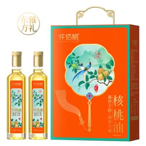仟佰粮东方雅礼-核桃油双支礼盒750ml*2