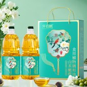 仟佰粮臻萃和美-山茶橄榄食用调和油双支礼盒1.8L*2