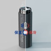 大嘴猴430ml健康99钛抑菌显温保温杯PF903-430（冰花纹）