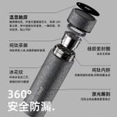 大嘴猴430ml健康99钛抑菌显温保温杯PF903-430（冰花纹）