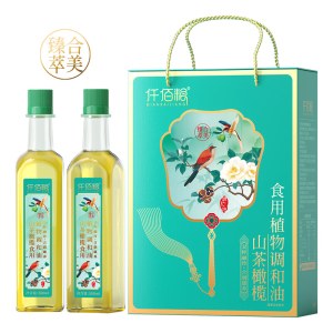 仟佰粮臻萃和美-山茶橄榄食用调和油双支礼盒500ml*2