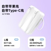 纽曼20000毫安自带线快充数显移动源PM229