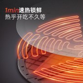 摩飞圆形折叠暖菜板MR8306白