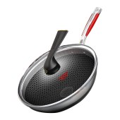 康巴赫第五代抗菌蜂窝炒锅32cm KGD-C32W