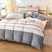 红蜻蜓时尚全棉四件套-优雅生活HQT-1028DZ