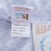 水星家纺时光絮语抗菌七孔四季被200*230cm