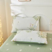 红蜻蜓时尚全棉四件套-春光绿叶HQT-1027DZ