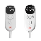 彩虹双控双温9档调温定时除螨化纤印花双人电热毯2*1.8米 T2018