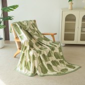 红蜻蜓云丝绒盖毯-杏运倾绕HQT-TZ7105  150*200cm