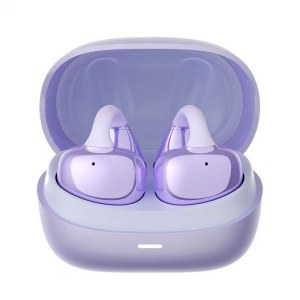 兰士顿金属感耳夹式蓝牙耳机TS20紫色