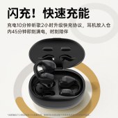 兰士顿时尚耳夹式蓝牙耳机 ClipBuds R2 MAX 黑色