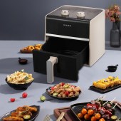 尚朋堂空气炸锅SPT-KZ0412A-D03榛果灰(彩邮)