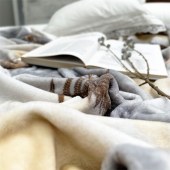 水星家纺840gDH秋日温情法兰绒毯150*200cm（126358）