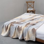 水星家纺1000gDH秋日温情法兰绒毯180cm×200cm（126359）