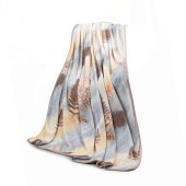 水星家纺1000gDH秋日温情法兰绒毯180cm×200cm（126359）