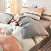 红蜻蜓时尚全棉四件套-优雅生活HQT-1028DZ