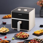 尚朋堂空气炸锅SPT-KZ0412A-D03榛果灰(彩邮)