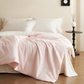 金丝莉200*230cm全棉蚕丝澳毛子母被JB-1521