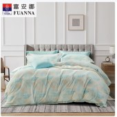 富安娜磨毛四件套-清韵格调(被套203*229cm、床单230*240cm）