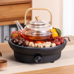 山水围炉煮茶器电陶炉(配玻璃壶、烤网)ST-20HG14