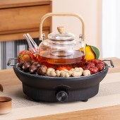 山水围炉煮茶器电陶炉(配玻璃壶、烤网)ST-20HG14