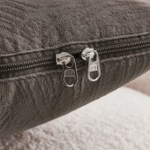 天琴不染砂洗提花抱枕被-迷雾灰TQ-J71