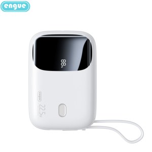 恩谷(ENGUE)3C认证自带双线PD快充充电宝EG-PD12pro白色22.5W