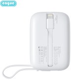 恩谷(ENGUE)3C认证自带双线PD快充充电宝EG-PD12pro白色22.5W