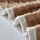 金丝莉提花棉绒毯JT-1302 (180*200cm)