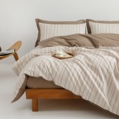 无印良品无印优品全棉斜纹四件套巴伦MJ-TJ25-87（200*230cm）