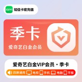 爱奇艺 白金会员季卡（卡密）