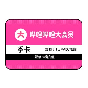 哔哩哔哩大会员季卡（卡密）