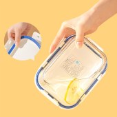 乐扣乐扣玻璃饭盒两件套（保鲜盒+便当包）白色LNG429S601