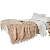 金丝莉提花棉绒毯JT-1302 (180*200cm)