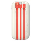 纽曼20000毫安大容量22.5W自带线快充移动电源充电宝AL31奶茶色