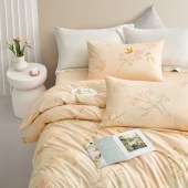 罗莱晨韵花漾全棉四件套200*230cm