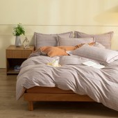 无印良品全棉磨毛四件套格彩丽景MJ-TJ23-78（200*230cm）