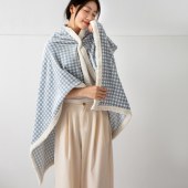 无印良品雪花绒旅行毯MJ-TZ24-01（100*120cm)